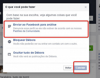 Como denunciar uma conta falsa no Facebook?