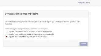 Como denunciar uma conta falsa no Facebook?