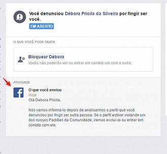 Como denunciar uma conta falsa no Facebook?