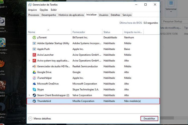 Como adicionar programas para iniciarem com o Windows 10?