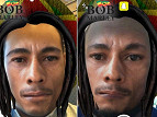 Filtro no Snapchat de Bob Marley não agrada a todos Filtro no Snapchat de Bob Marley não agrada a todos