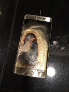 Galaxy S6 Edge pega fogo após carregamento Galaxy S6 Edge pega fogo após carregamento