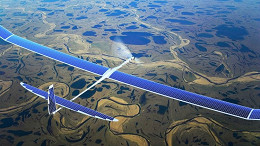 Facebook completa primeiro teste com drone movido a energia solar Facebook completa primeiro teste com drone movido a energia solar