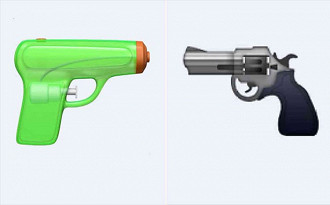 Apple altera emoji de revolver por pistola de água
