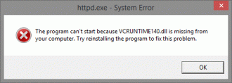 Como resolver o erro VCRUNTIME140.DLL do Wampserver?