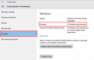 Tem como descobrir a chave de ativaÃ§Ã£o do Windows 10?