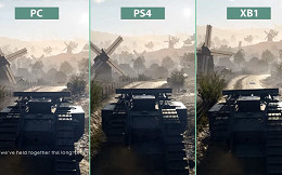 Battlefield 1: Confira o comparativo gráfico entre as plataformas PC, PS4 e XBOX One Battlefield 1: Confira o comparativo gráfico entre as plataformas PC, PS4 e XBOX One