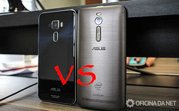 Comparativo entre Zenfone 2 e Zenfone 3 Comparativo entre Zenfone 2 e Zenfone 3