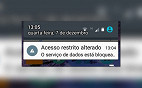 Como resolver o problema: “Acesso restrito alterado. O serviço de dados está bloqueado”
