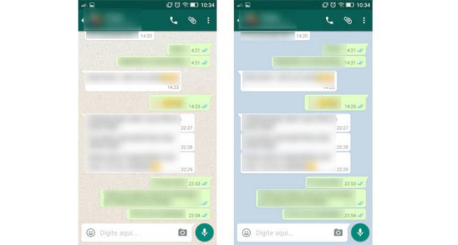 Como mudar a cor da tela de fundo do WhatsApp