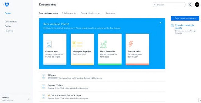 Dropbox lança concorrente para Google Docs