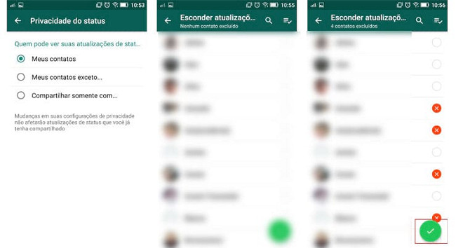 Como controlar quem pode ver o seu Status do WhatsApp