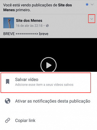 Como enviar vÃ­deos do Facebook para o Whatsapp