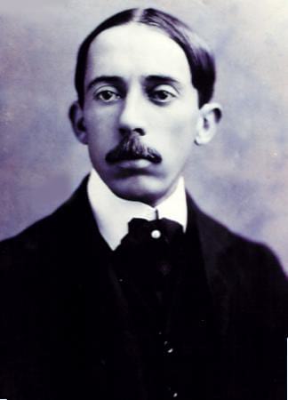 Santos Dumont quando foi morar em Paris, em 1898