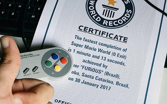 Brasileiro entra no Livro dos Recordes após completar Super Mario World em 1min13seg