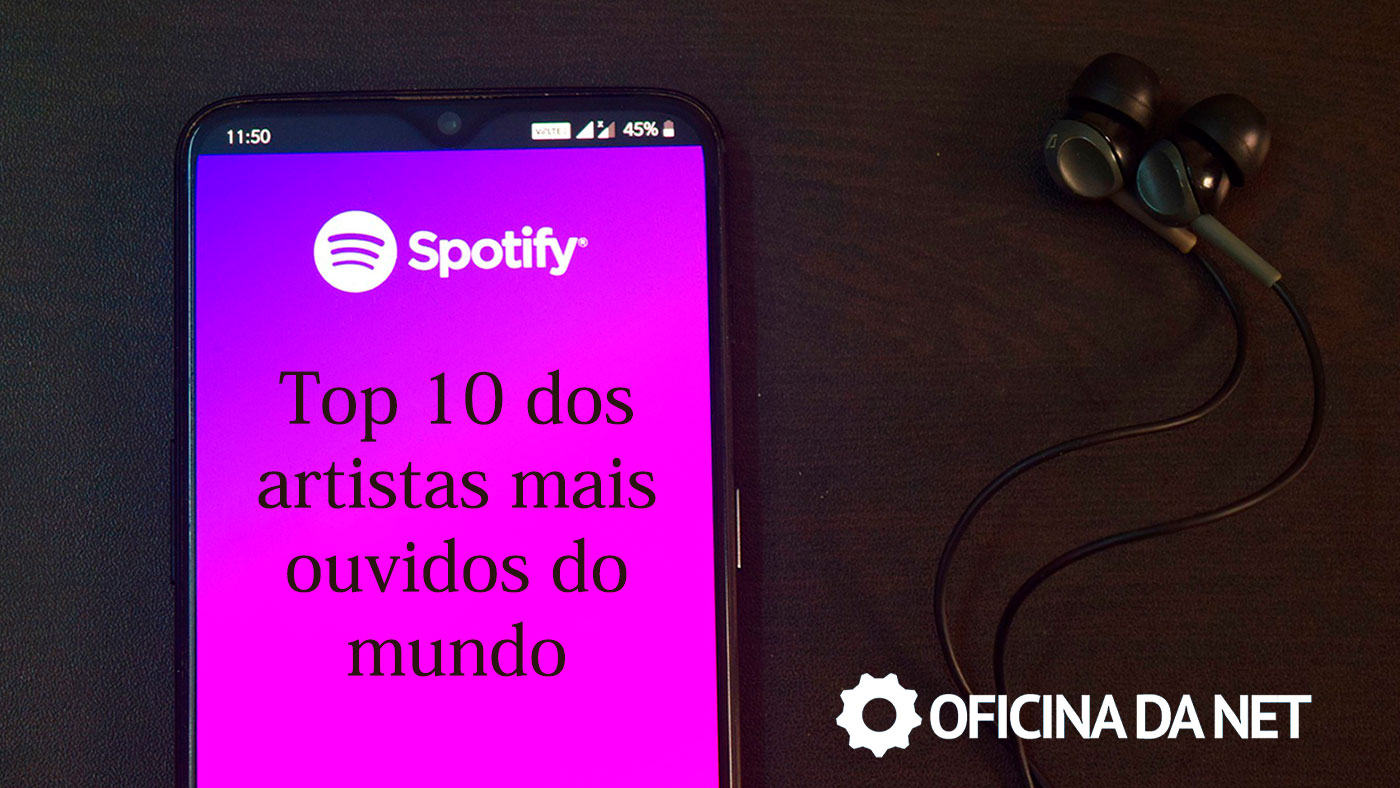 Top 10 dos artistas mais ouvidos do mundo no Spotify Top 10 dos artistas mais ouvidos do mundo no Spotify