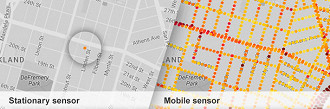Google Street View: mapa da poluição do ar Google Street View: mapa da poluição do ar
