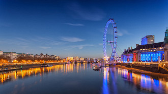London Eye, também conhecida como Millennium Wheel (Roda do Milênio).