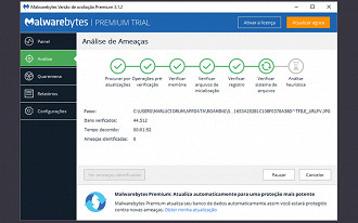 Escaneamento feio com o MalwareBytes.