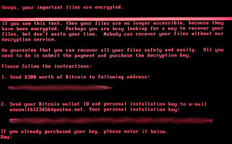 Ataque do Ransomware Petya.