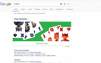 Agora você pode jogar paciência e jogo da velha direto na página do Google  - TecMundo