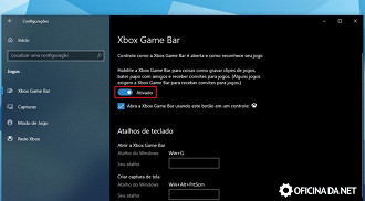 Habilite a Xbox Game Bar.