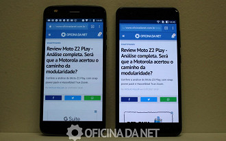 Comparativo: Moto Z2 Play vs Zenfone 3 Zoom Tela
