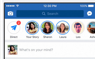 Facebook stories estará presente nos desktops também