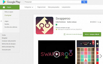 Jogo Swapperoo é a promoção desta semana na Google Play