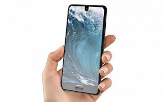 Aquos S2 apresenta cantos superiores recortados Aquos S2 apresenta cantos superiores recortados