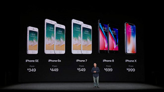 iPhone X - Preço US$ 999