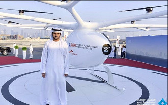 Táxis autônomos voadores começam a ser testados em Dubai. Táxis autônomos voadores começam a ser testados em Dubai.