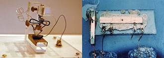 Os primeiros transistor e microchip