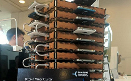Samsung utiliza 40 smartphones do Galaxy S5 para minerar bitcoins Samsung utiliza 40 smartphones do Galaxy S5 para minerar bitcoins
