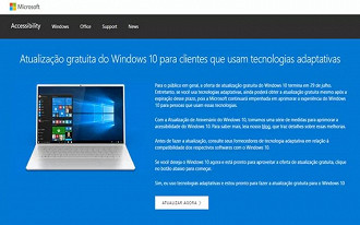 Atualização para o Windows 10 fica gratuita somente neste ano Atualização para o Windows 10 fica gratuita somente neste ano
