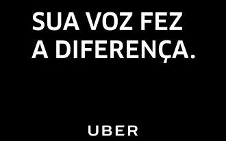 Uber comemora as alterações feitas pelo Senado
