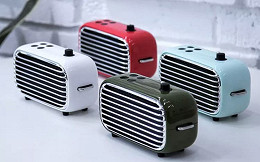 Lofree Poison é uma caixa de som portátil, sem fio e com estilo retrô Lofree Poison é uma caixa de som portátil, sem fio e com estilo retrô