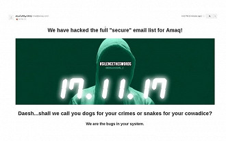 Hackers expõem e-mails de usuários registrados no site oficial do Estado Islâmico Hackers expõem e-mails de usuários registrados no site oficial do Estado Islâmico