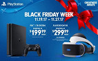 Sony revela preços promocionais para Black Friday 2017 Sony revela preços promocionais para Black Friday 2017