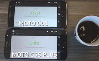 Mesmo saindo atrás, o Moto G5s Plus venceu a corrida no teste de benchmark