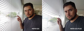 Possível notar a diferença da distância focal na Selfie