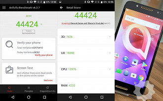 Alcatel A7 teste de performance