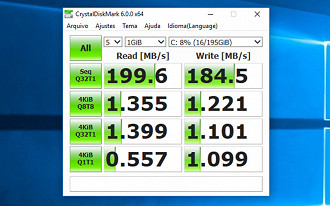 Benchmark do HD normal.