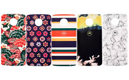 Linha de celulares Moto Z ganha Snap para bateria extra e capas coloridas