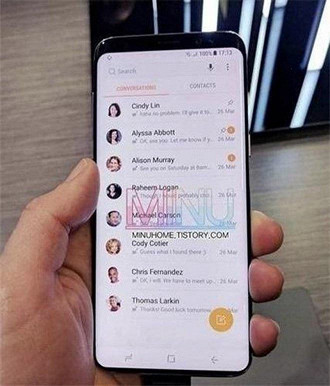 Samsung S9 surge com tela infinita em nova foto.