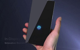 Empresa revela sensor digital que funciona sob tela de celular