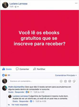 Instagram: faça uma pergunta controversa