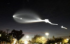 Novo lançamento de Musk iluminou a Califórnia Novo lançamento de Musk iluminou a Califórnia