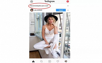 Recomendações de posts de perfis que o usuário não segue Recomendações de posts de perfis que o usuário não segue