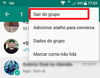 É só sair pra deixar o app menos caótico